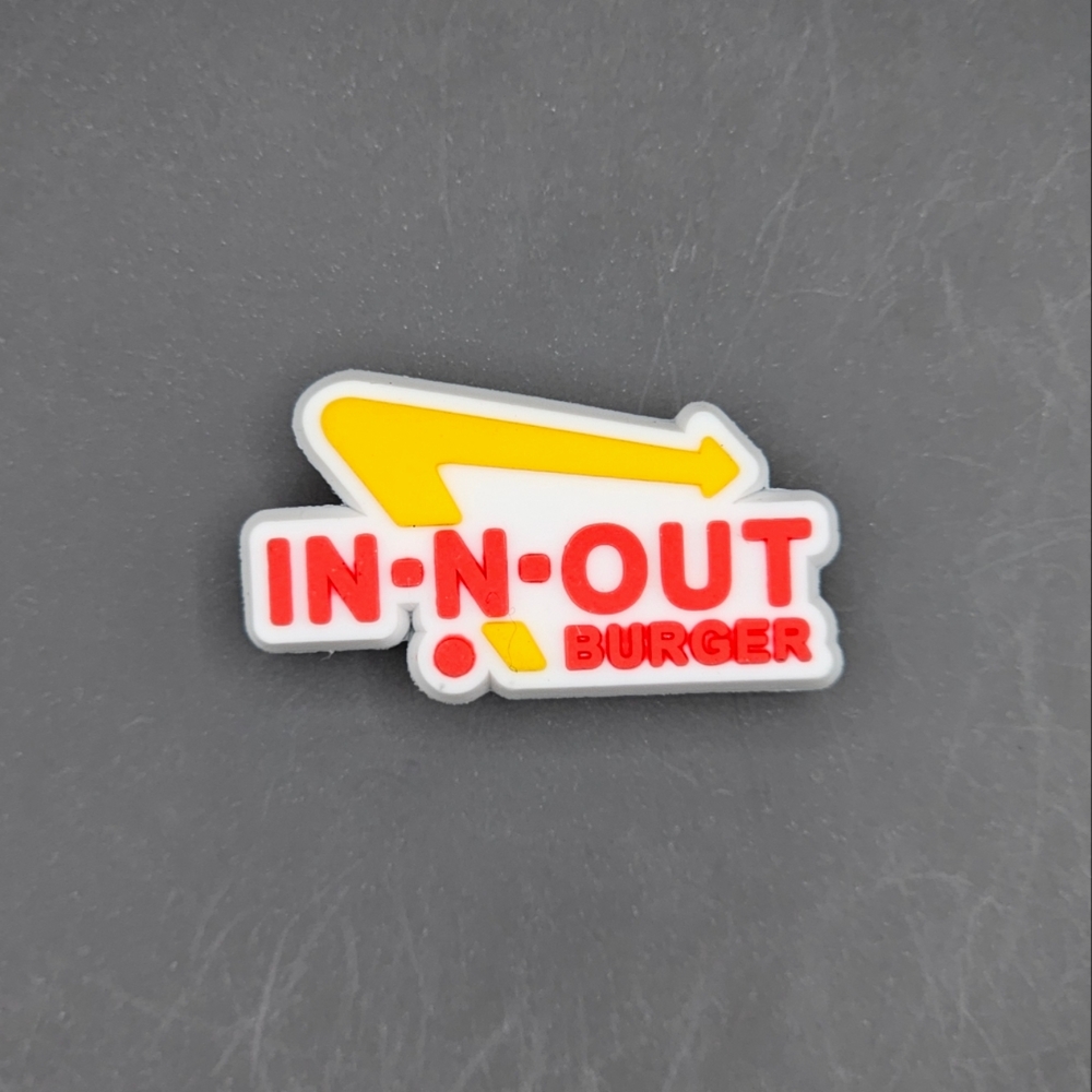 (5/$15) Innout Burgers Food Croc Charm